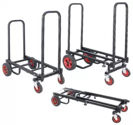 Carucior Transport Profesional cu Rulouri si Blocare Sigura 