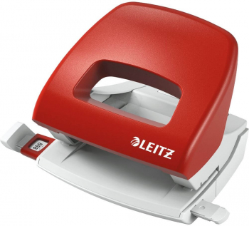 Perforator Leitz 5038 16 Coli Rosu din Metal si Plastic - LCMLZ50380025 