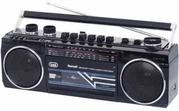 Radiocasetofon Portabil Rr 501 Bt Fm Bluetooth Mp3 Usb Negru Trevi
