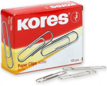 Set 100 Agrafe din Metal Kores 50 mm - LCMKO43012 
