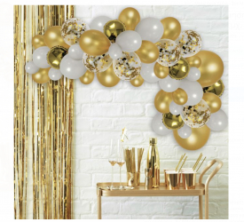 Set 70 de baloane Evenimente culori metalice ghirlanda RoseGold-Multicolor JMB-BBL4981 