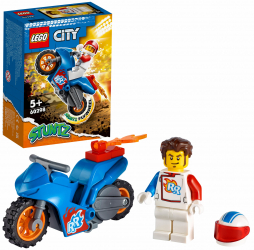 Lego city stuntz motocicleta de cascadorie-racheta - 14 piese 