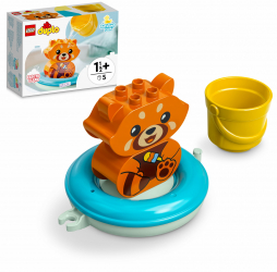 Lego duplo prima mea distractie la baie - panda rosu plutitor - 5 piese 