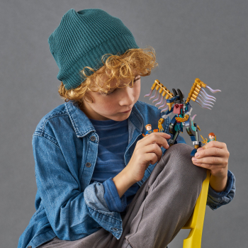 Lego super heroes - asaltul aerian al eternilor - 133 piese 
