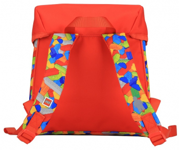 Rucsac gradinita lego tribini line - design bricks red 