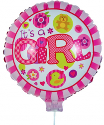 Balon Its a girl 42x30 cm Multicolor SOHO4369