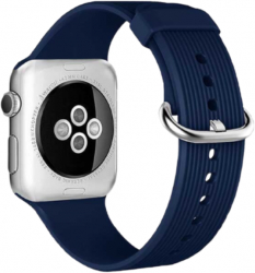 Curea din silicon pentru Apple Watch compatibila cu dimensiunea 42/44 mm Bleumarin SOHO4349 