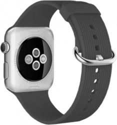 Curea din silicon pentru Apple Watch compatibila cu dimensiunea 42/44 mm Gri inchis SOHO4348 