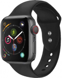 Curea din silicon pentru Apple Watch compatibila cu dimensiunea 42/44 mm Negru SOHO4352 