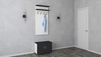 Cuier haaus Como Alb/Antracit L 66 cm 