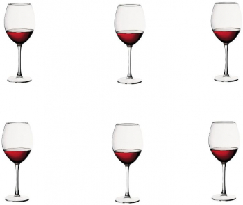 Set 6 Pahare din Sticla Incolora Pasabahce Enoteca pentru Vin Rosu cu Picior 550 ml - SG44228NOU 