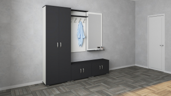 Set Hol haaus Como V5 Alb/Antracit L 200 cm 