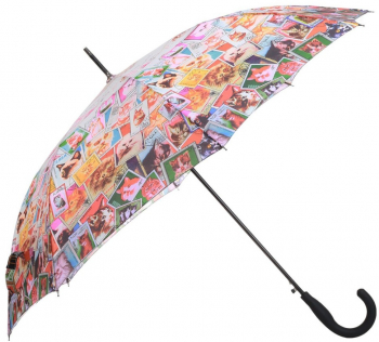 Umbrela lunga pvc automata PAMI U-S621-351 60 cm 8 spite Portocaliu 