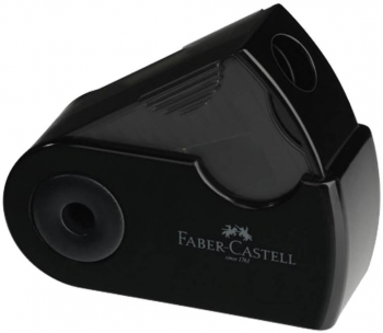 Ascutitoare Simpla cu Container Faber-Castell Sleeve-Mini Neagra - LCMFC182710 