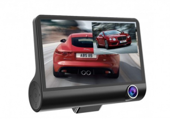 Camera Video Auto Dubla FullHD cu Ecran Urias de 4 inch Z10 si Unghi de 170 and deg 