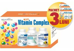 3 x Kit Vitamin Complex - reda energia si lupta contra anemiei - Pachet pentru 3 luni