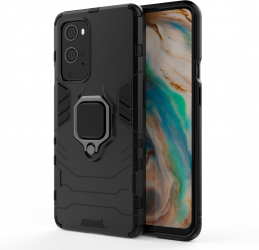 Husa Bumper Ring armor kickstand pentru OnePlus 9 PRO Negru SOHO4600 