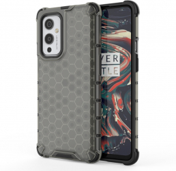 Husa Honeycomb compatibila cu OnePlus 9 Pro termoplastic dur Negru SOHO4605 