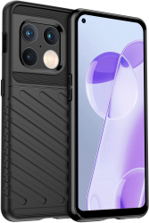 Husa pentru OnePlus 10 Pro 5G cu insertii de carbon Negru SOHO4602 