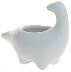 Ghiveci flori ceramic PAMI FG1021-178 13.5x10x6.5 cm Alb Alb 