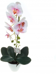 Orhidee artificiala in ghiveci PAMI F1021-101 12x12x50cm Roz-pal 