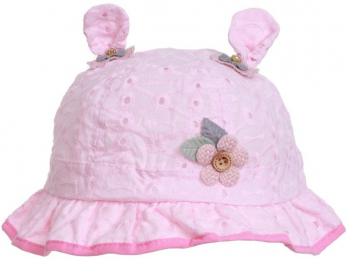 Palarie bebe bumbac PAMI PBB-1221-152 46 cm Roz 