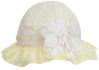 Palarie bebe bumbac PAMI PBB-1221-155 46 - 48 cm Galben 