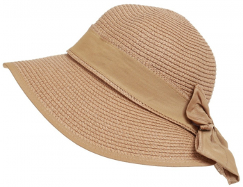 Palarie dama cu fundita. PAMI PD-1221-244-57 57 cm Camel