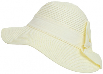 Palarie dama cu fundita. PAMI PD-1221-244-57 57 cm Crem 