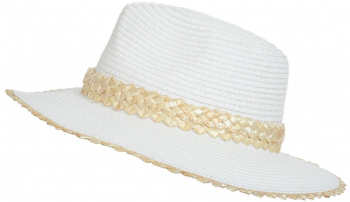Palarie panama unisex fashion PAMI PB-1221-274 57 cm Alb 