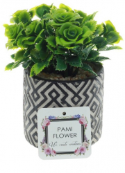 Plante artificiale in ghiveci din ceramic PAMI F1021-41 8x15cm Model B 