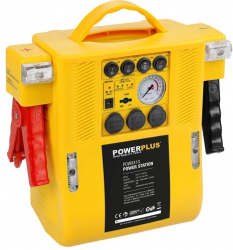 Robot pornire si alimentator 3x12v cu compresor Powerplus POWX410 4 in 1 17 Bar 