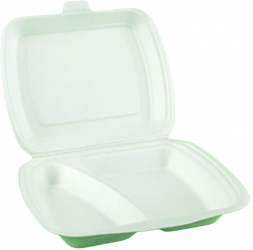 Set 100 Caserole Bicompartimentate TSC22 175x140x60 mm Polistiren - MEGAAT2260 
