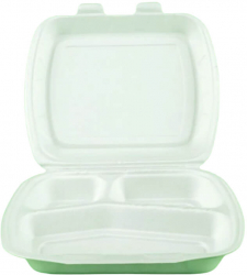 Set 100 Caserole Tricompartimentate TSC33 175x140x60 mm Polistiren - MEGAAT2264 