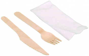 Set 100 Tacamuri Bis Lemn Furculita Cutit Servetel - MEGAAT785147 