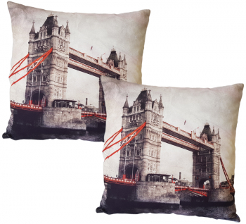 Set 2 fete de perna print London Bridge 43x43 cm EHA 21 
