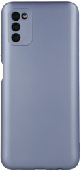 Husa pentru Samsung Galaxy S22 tip bumper din silicon Albastru metalic SOHO4797 