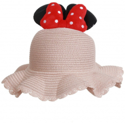 Palarie paie fetita Minnie PAMI PFT-1221-185 52 cm Roz 