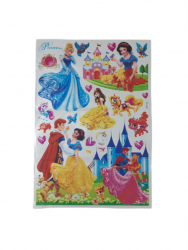 Stickere decorative cu personaj Printesele Disney format 5D 81x55 cm Multicolor SOHO4734 
