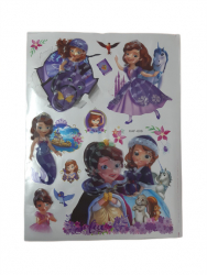 Stickere decorative format 8 D cu Sofia the First 40x30 cm Multicolor SOHO4739 
