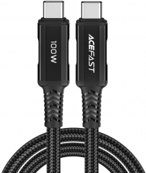 Cablu universal incarcare fast charge si transfer date Type C- Type C 2m Ranforsat Negru SOHO4902 