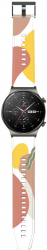 Curea din silicon compatibila cu Huawei Watch GT2 PRO Multicolor bright green SOHO4883 