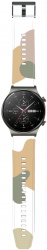 Curea din silicon compatibila cu Huawei Watch GT2 PRO Multicolor light green SOHO4882 