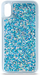 Husa spate Liquid Sparkle sclipici compatibila Samsung Galaxy A42 5G Albastru SOHO4810 