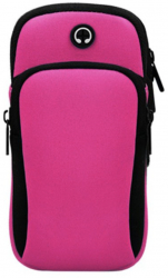 Husa sport armband pentru telefon depozitare accesorii Roz SOHO4864 