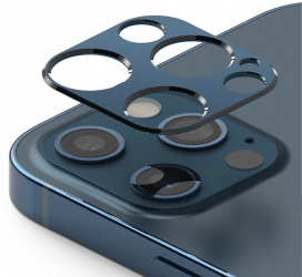 Folie camera foto compatibila cu iPhone 12 Pro Max sticla securizata 9H Albastru-transparenta SOHO4955 
