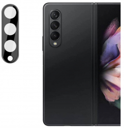 Folie sticla securizata camera foto compatibila cu Samsung Z Fold 3 Negru-Transparenta SOHO4912