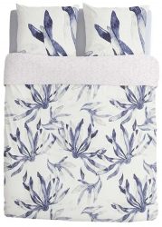 Lenjerie de pat pentru 1 persoana Walra Deep Dive alb cu albastru 155 x 220 cm 7736 