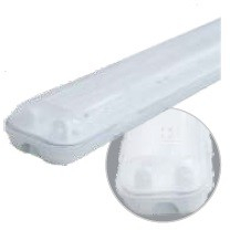 Corp il. tip. FIPAD 2x120cm cablat pentru tub LED IP65 