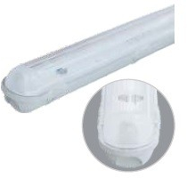 Corp il. tip. FIPAD 2x150cm cablat pentru tub LED IP65 